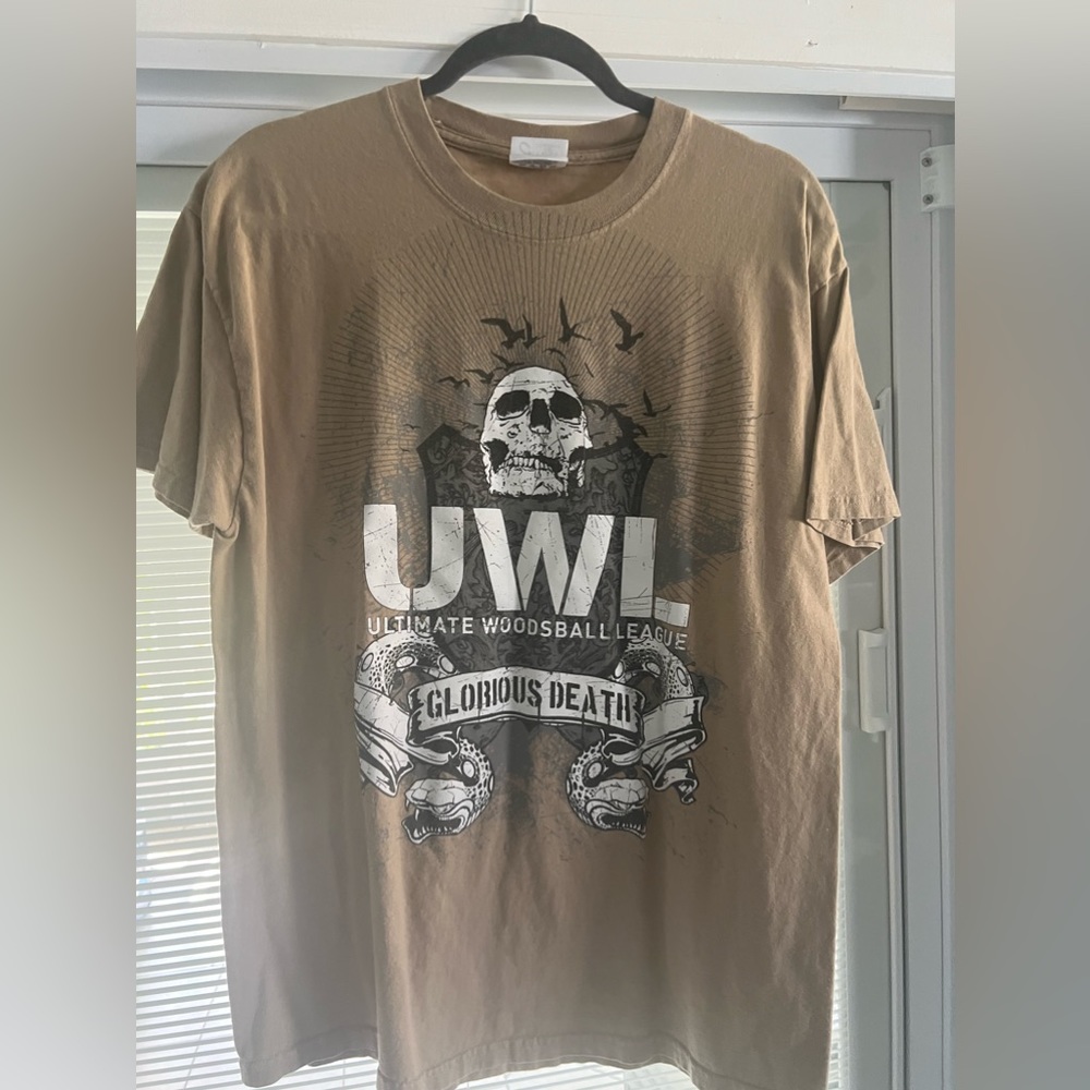 UWL GLORIOUS DEATH SKULL T-SHIRT ALT GRUNGE Y2K